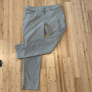 Mens khaki Lululemon pants